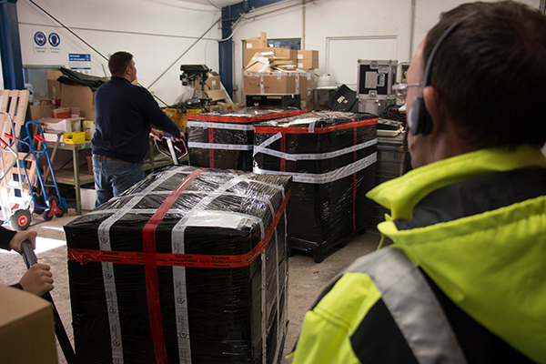 Verpacken der Videotechnik