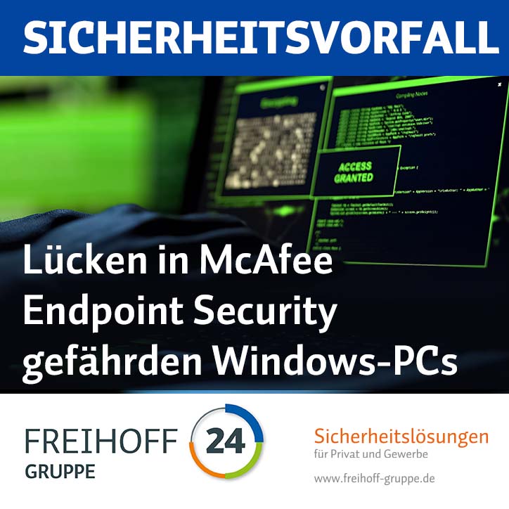 Lücken in McAfee Endpoint Security gefährden Windows-PCs